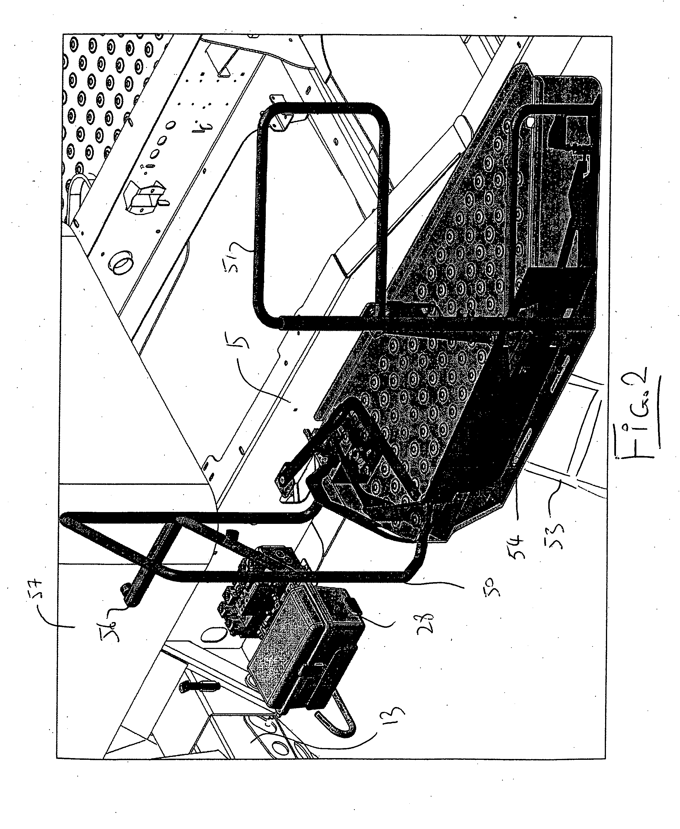 Agricultural tractor with movable step