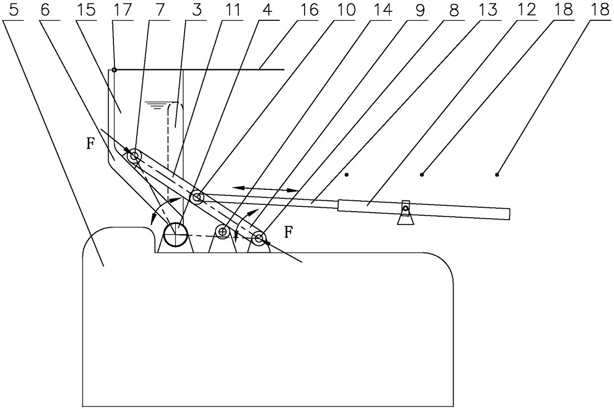 Crank-arm steel dam gate