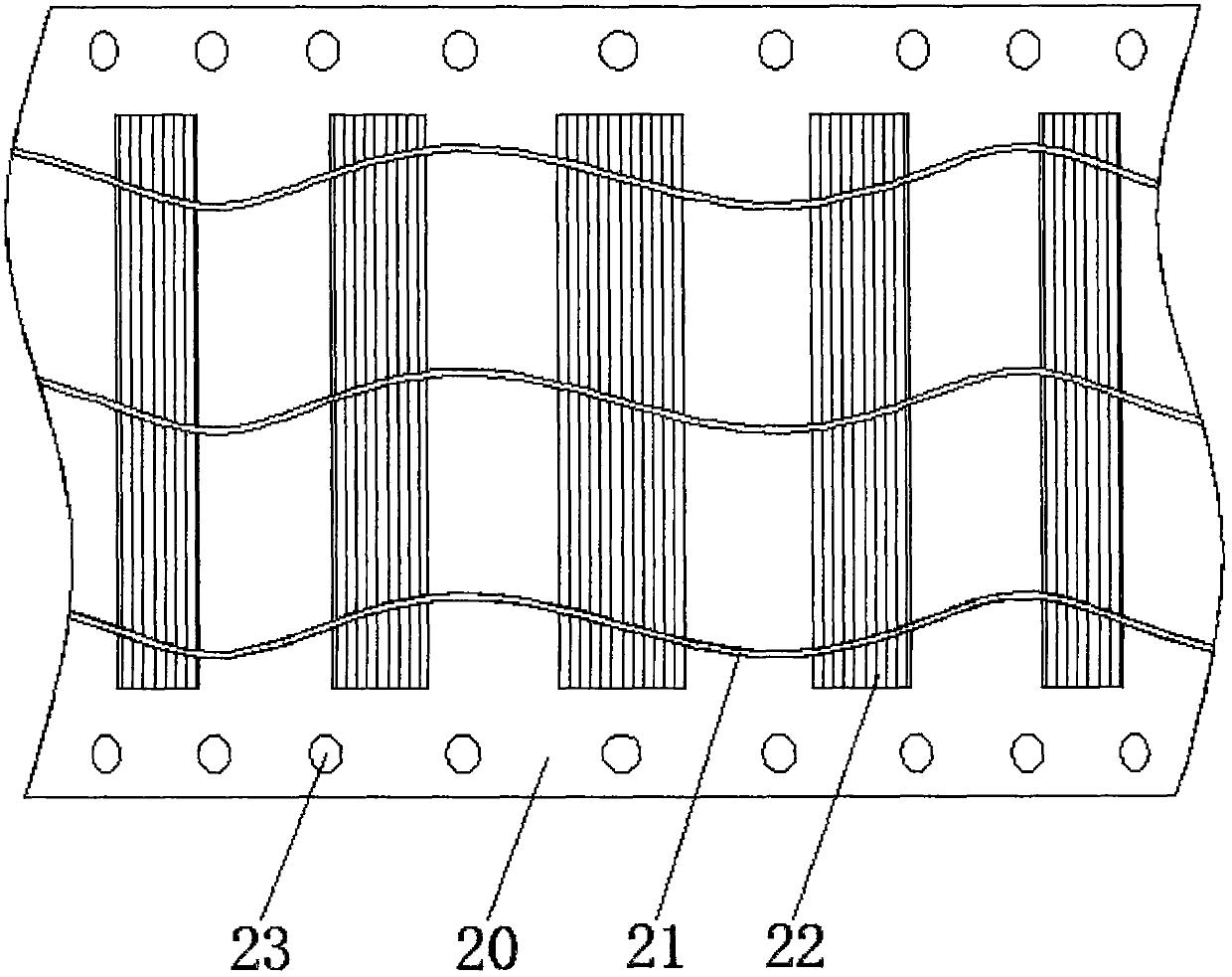 A bridge deck structure for arch bridge engineering