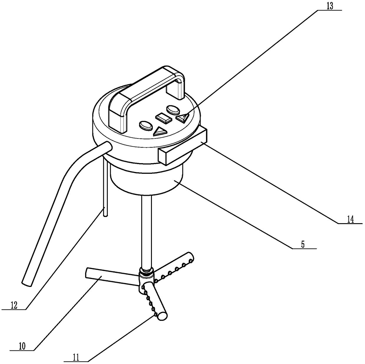 Liquid-liquid reaction experimental apparatus based on hydraulic rotary spraying