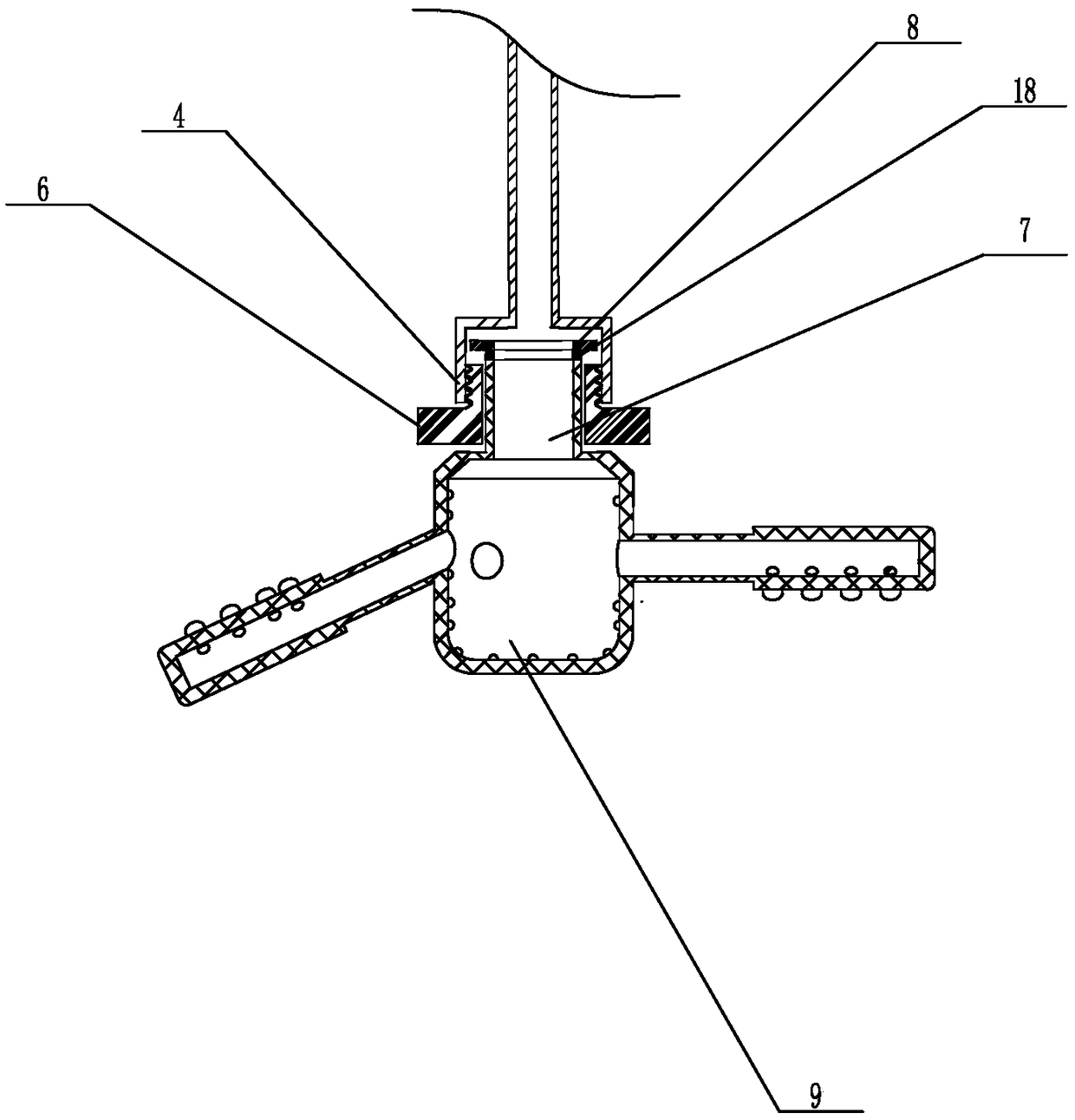 Liquid-liquid reaction experimental apparatus based on hydraulic rotary spraying