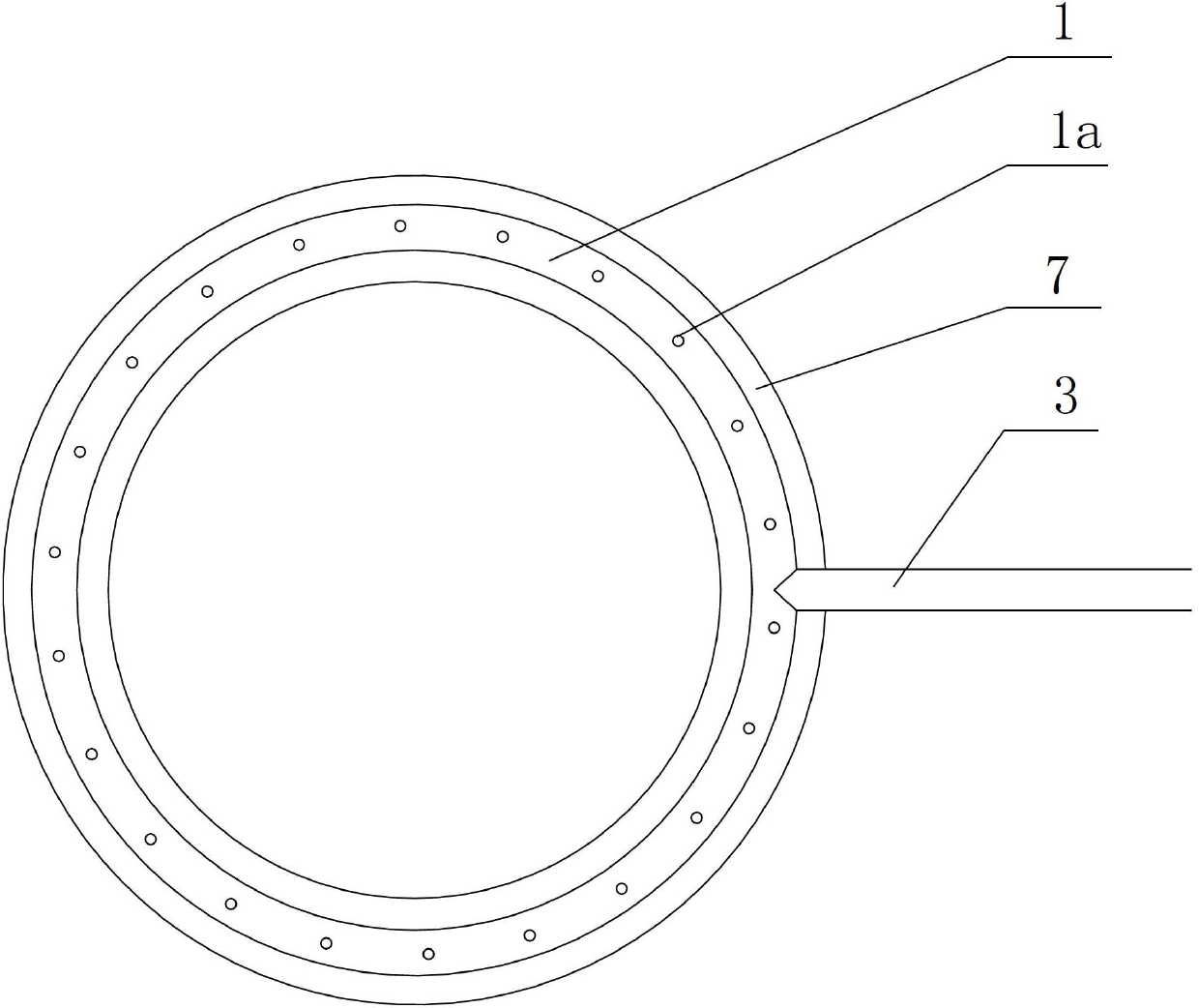 Device for maintaining water level of smoke-impact water spinning type LNG (Liquefied Natural Gas) heating gasification furnace