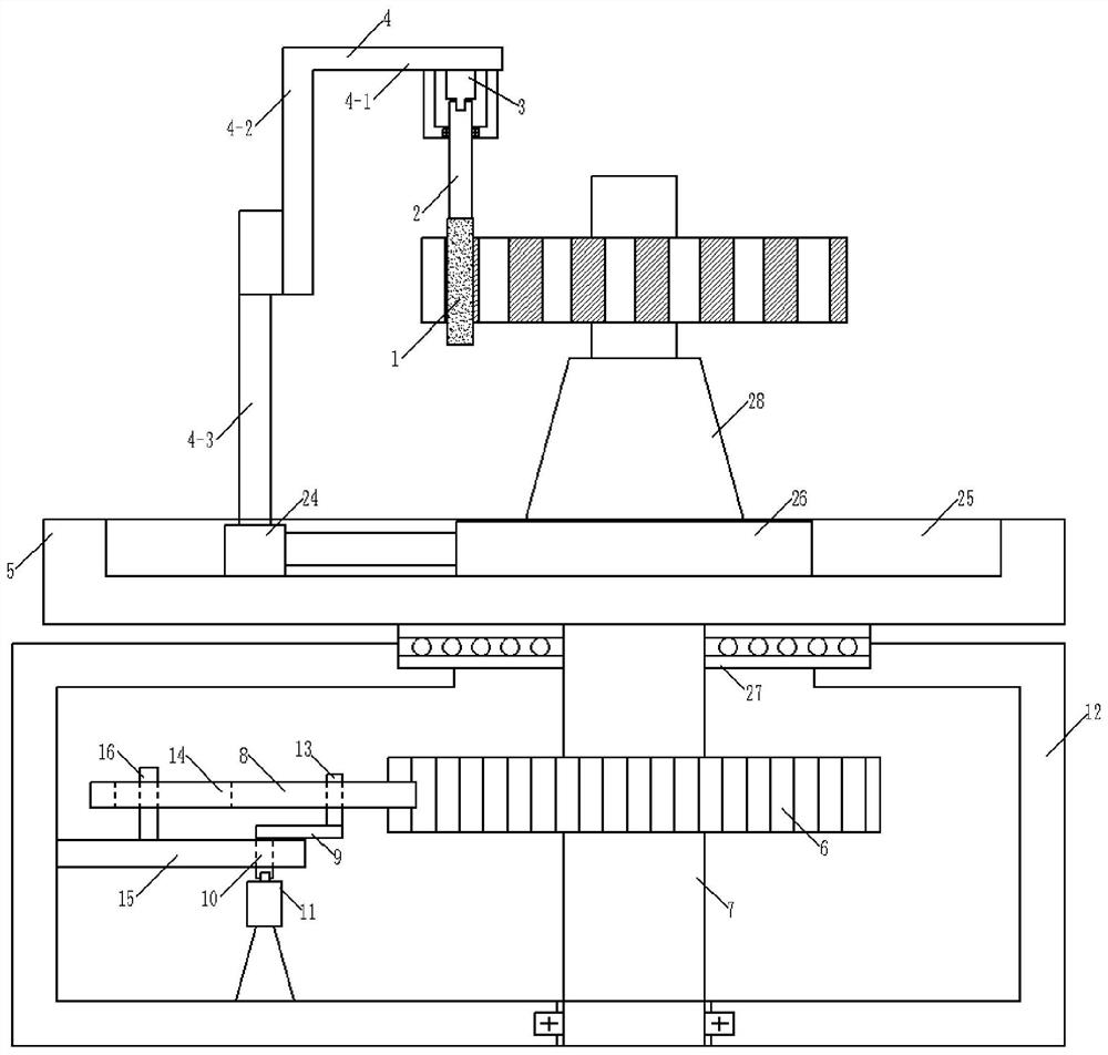 Grinding device for mechanical manufacturing