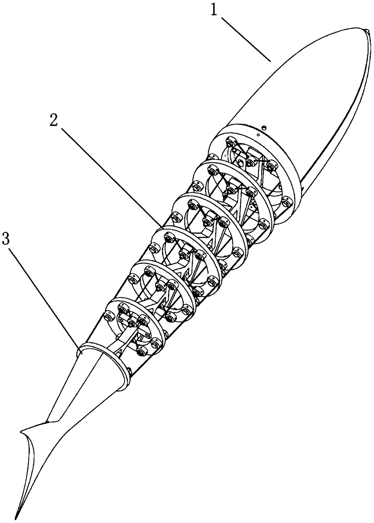 A tensioning integral swing propulsion mechanism