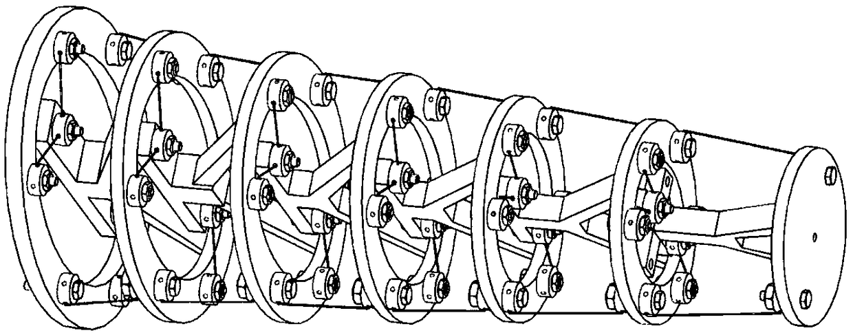 A tensioning integral swing propulsion mechanism