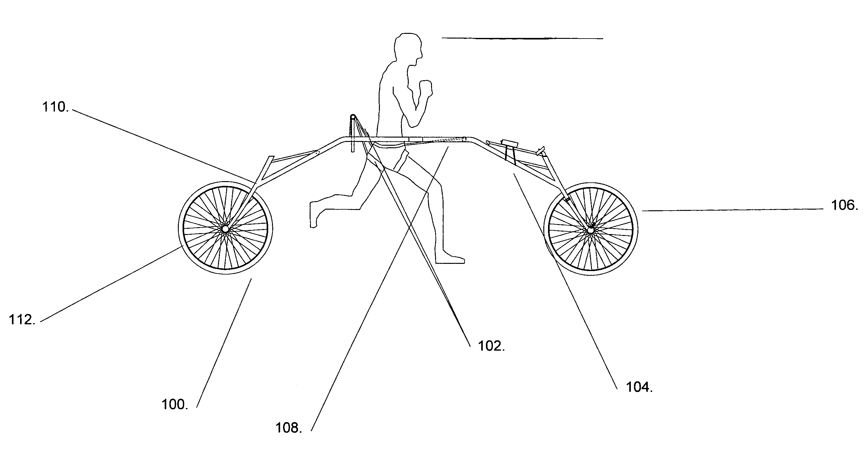 Apparatus for shifting weight from a runner to a wheeled frame