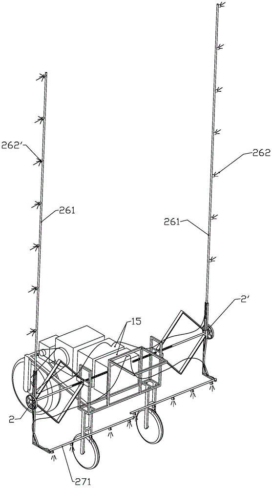 A special all-in-one pesticide application machine for corn and peanut intercropping mode