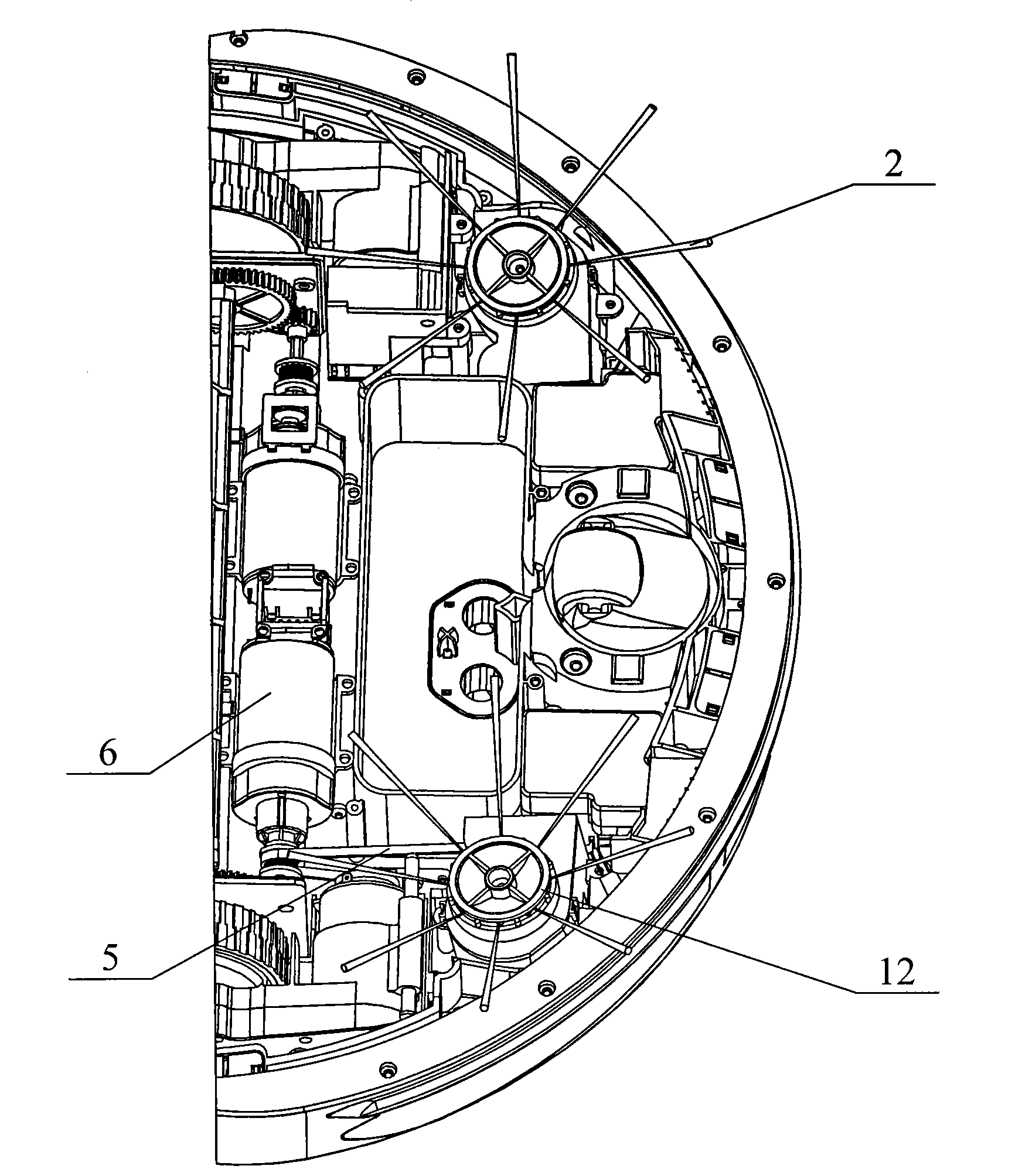 Side brush device of cleaning robot