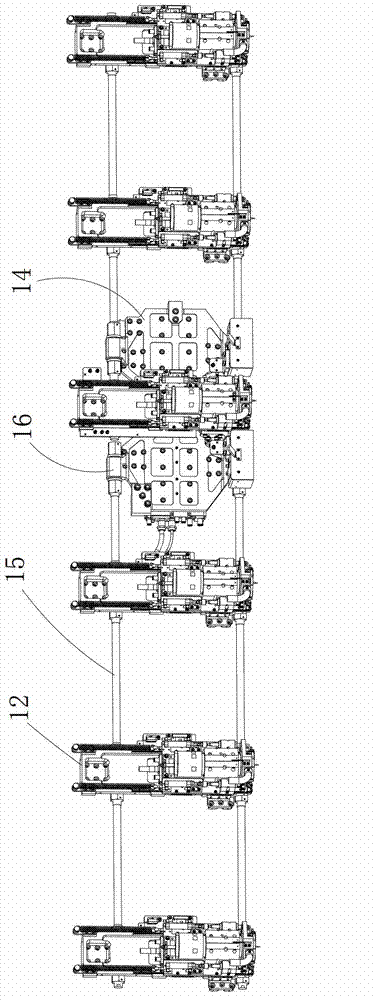 Multi-axis cascade connection direct driving PCB (printed circuit board) drilling machine