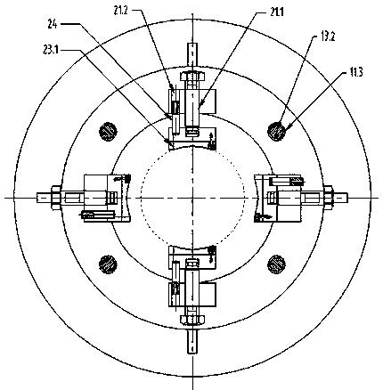 Rotor vertical fixing device and rotor vertical fixing method