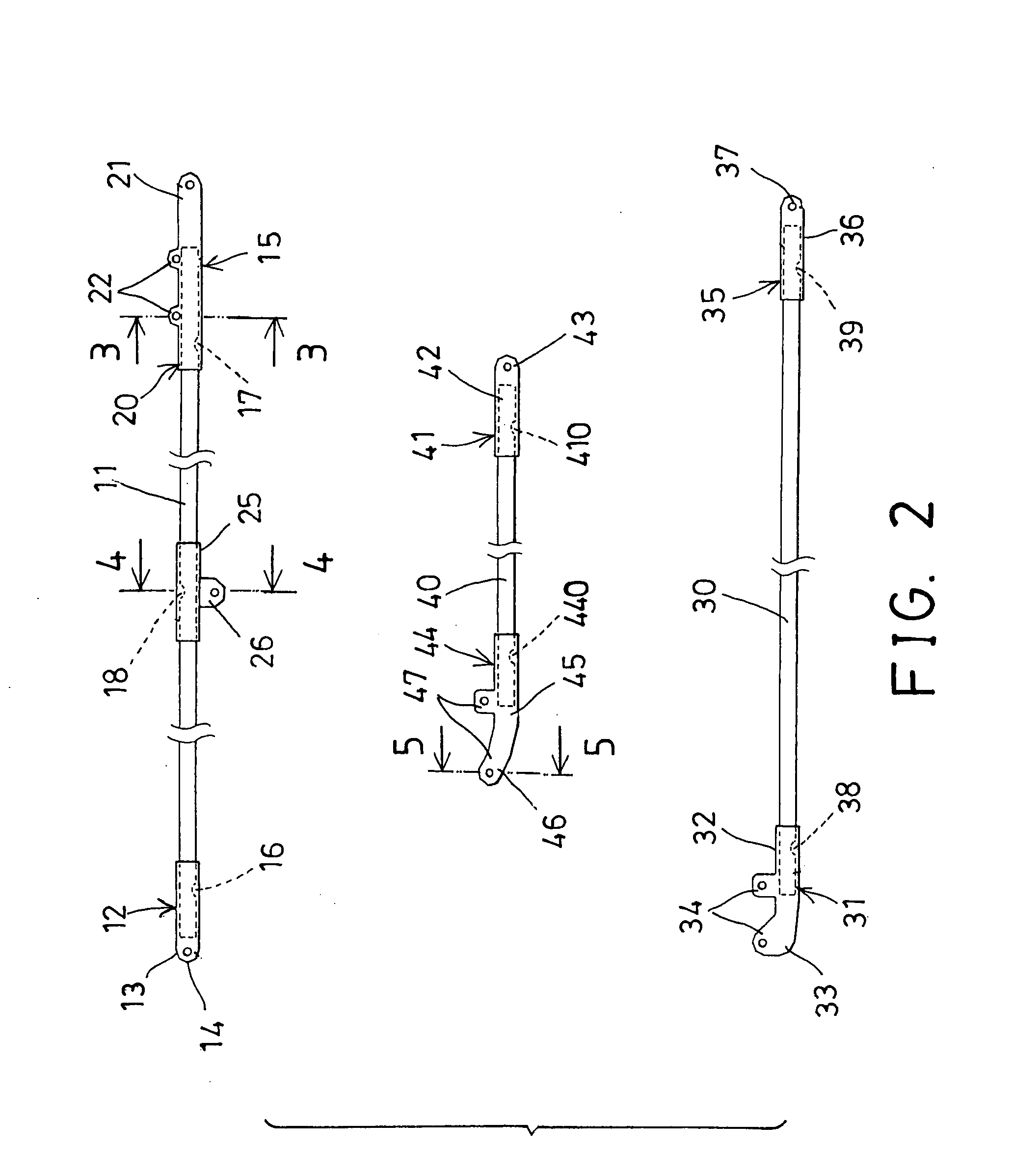 Umbrella having protected stave assembly