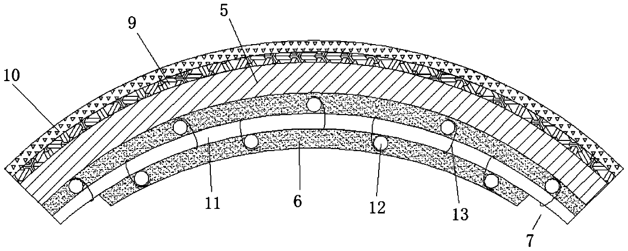 Lattice compound shaft structure and construction method