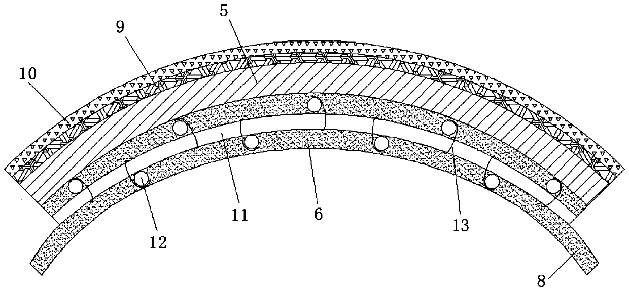 Lattice compound shaft structure and construction method