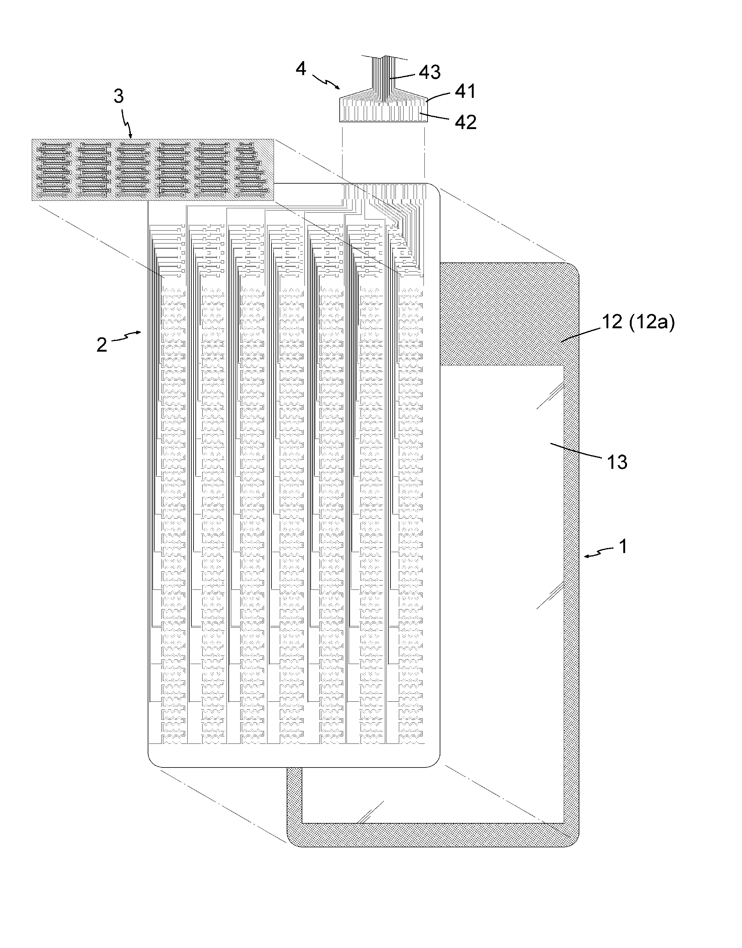 Bridging structure for signal transmission of touch panel