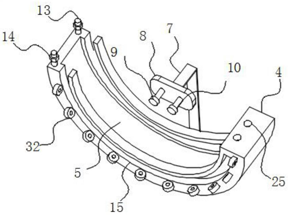 Spiral clamping device for splicing building templates