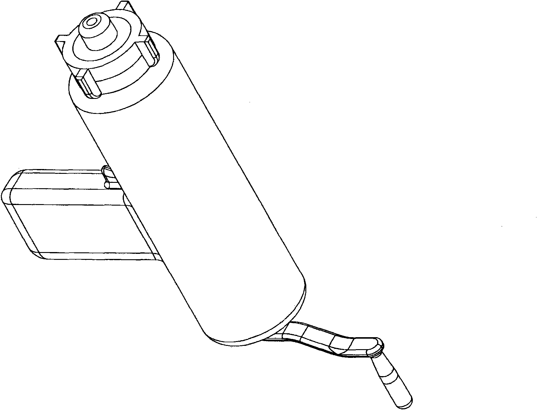 Double-cross-surface laser-directional minimally-invasive cranial drill