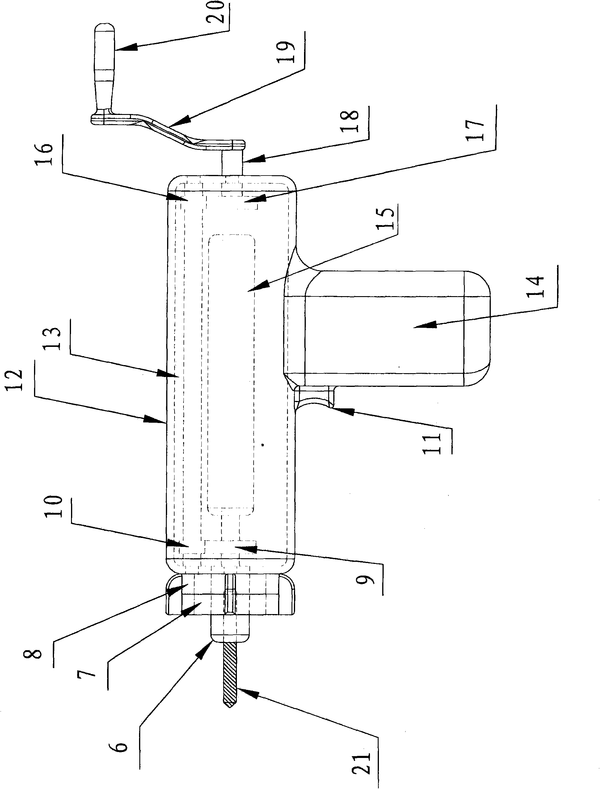 Double-cross-surface laser-directional minimally-invasive cranial drill