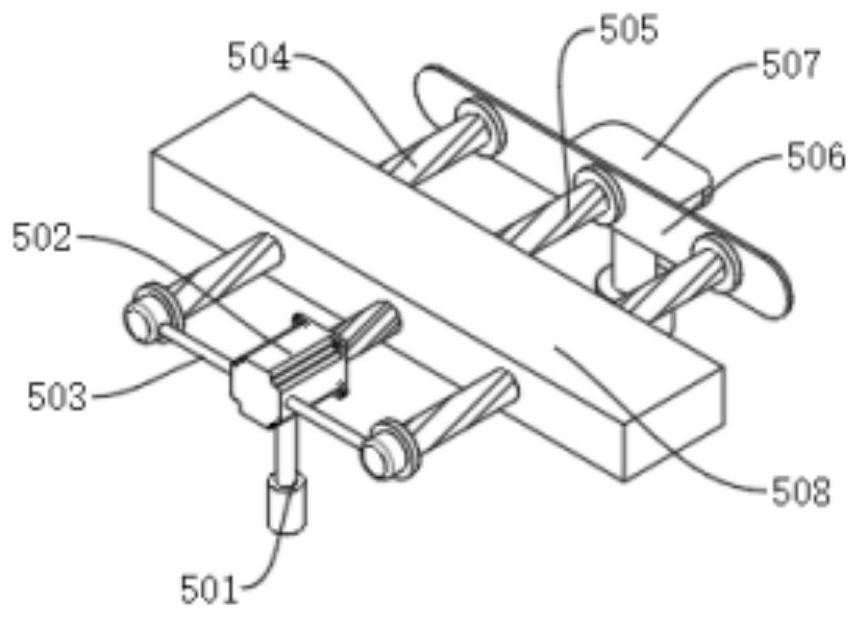 Adjusting mechanism for building climbing frame chain