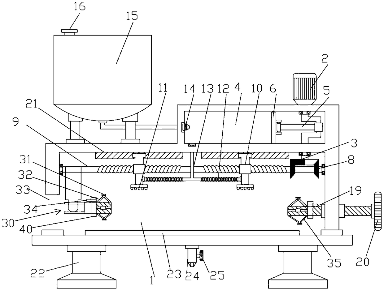 Pipeline spraying device