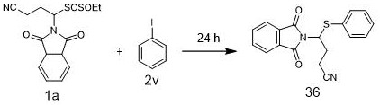 A kind of method and application of synthesizing organosulfur compound based on alkyl xanthate