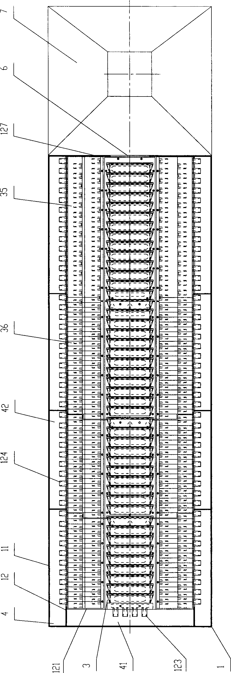 Bed structure of boiling swirling fluidized bed