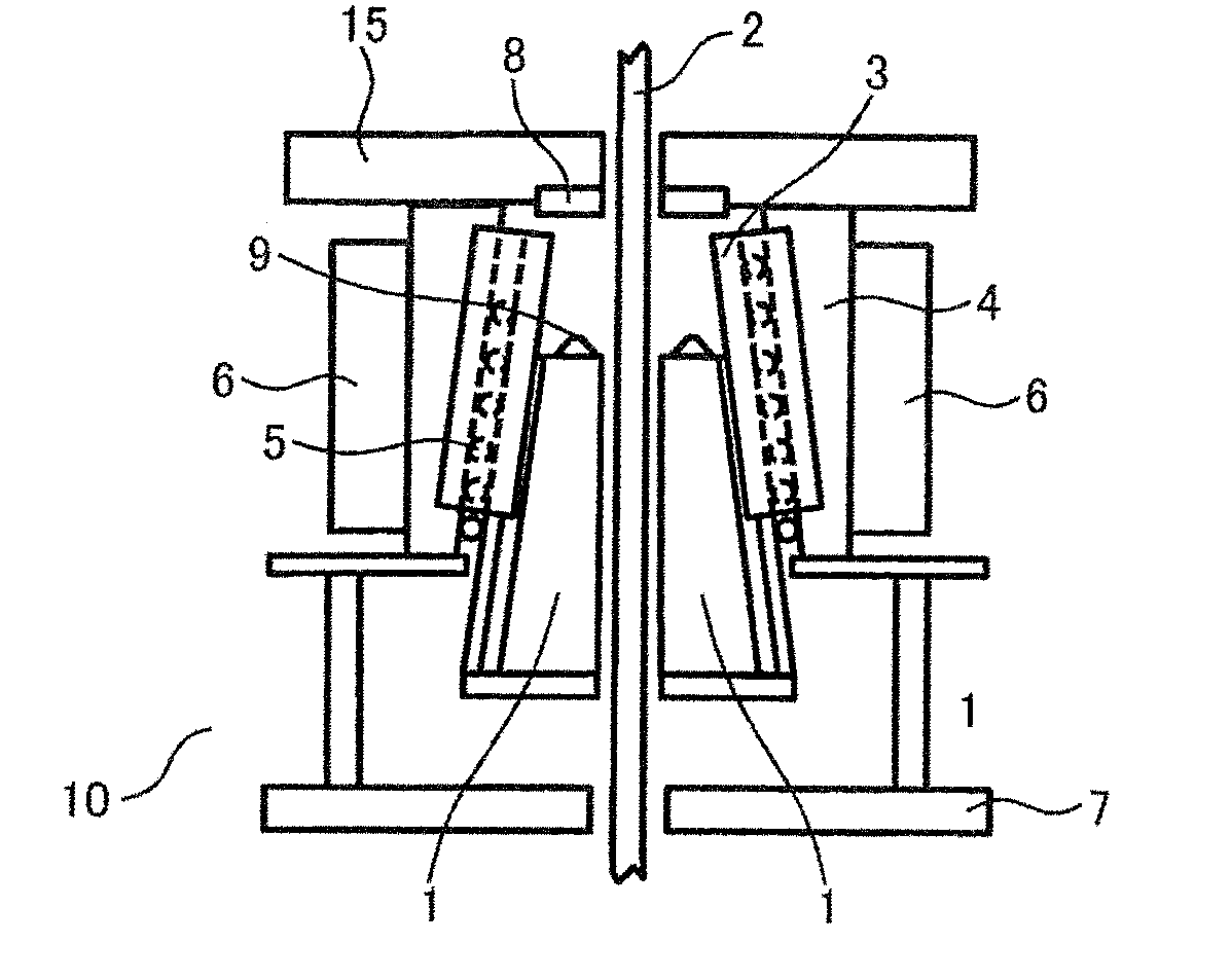 Elevator provided with emergency braking device