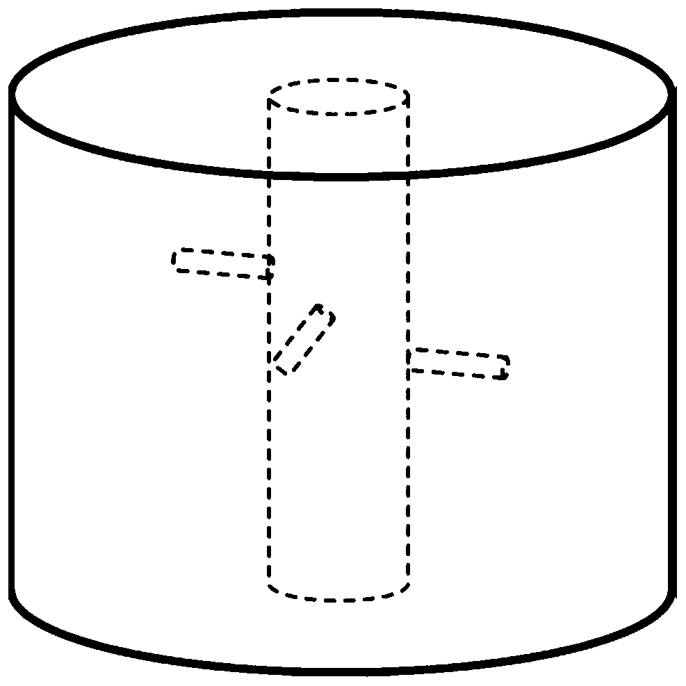 Manufacturing method of artificial rock core for simulating borehole drilling