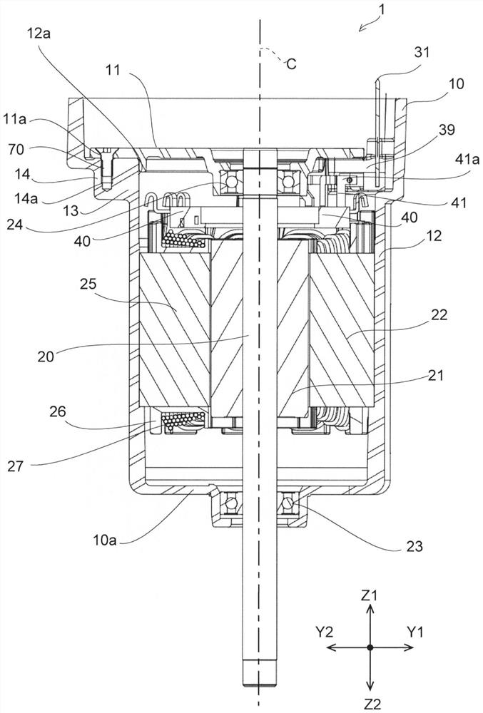 Motor and method of manufacturing the motor