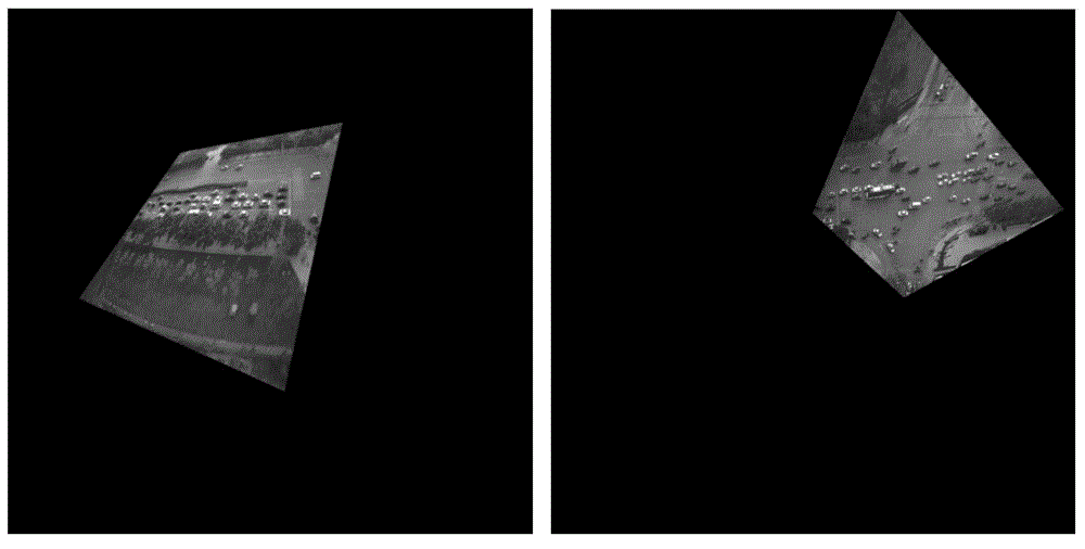 Multi-view video fusion and traffic parameter collecting method for large-scale scene traffic monitoring