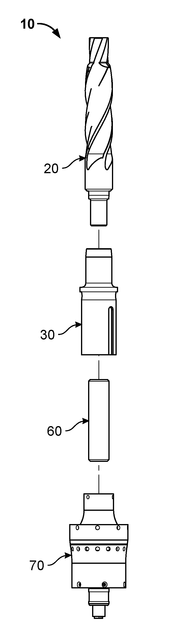 Ultrasonic machining assembly for use with portable devices