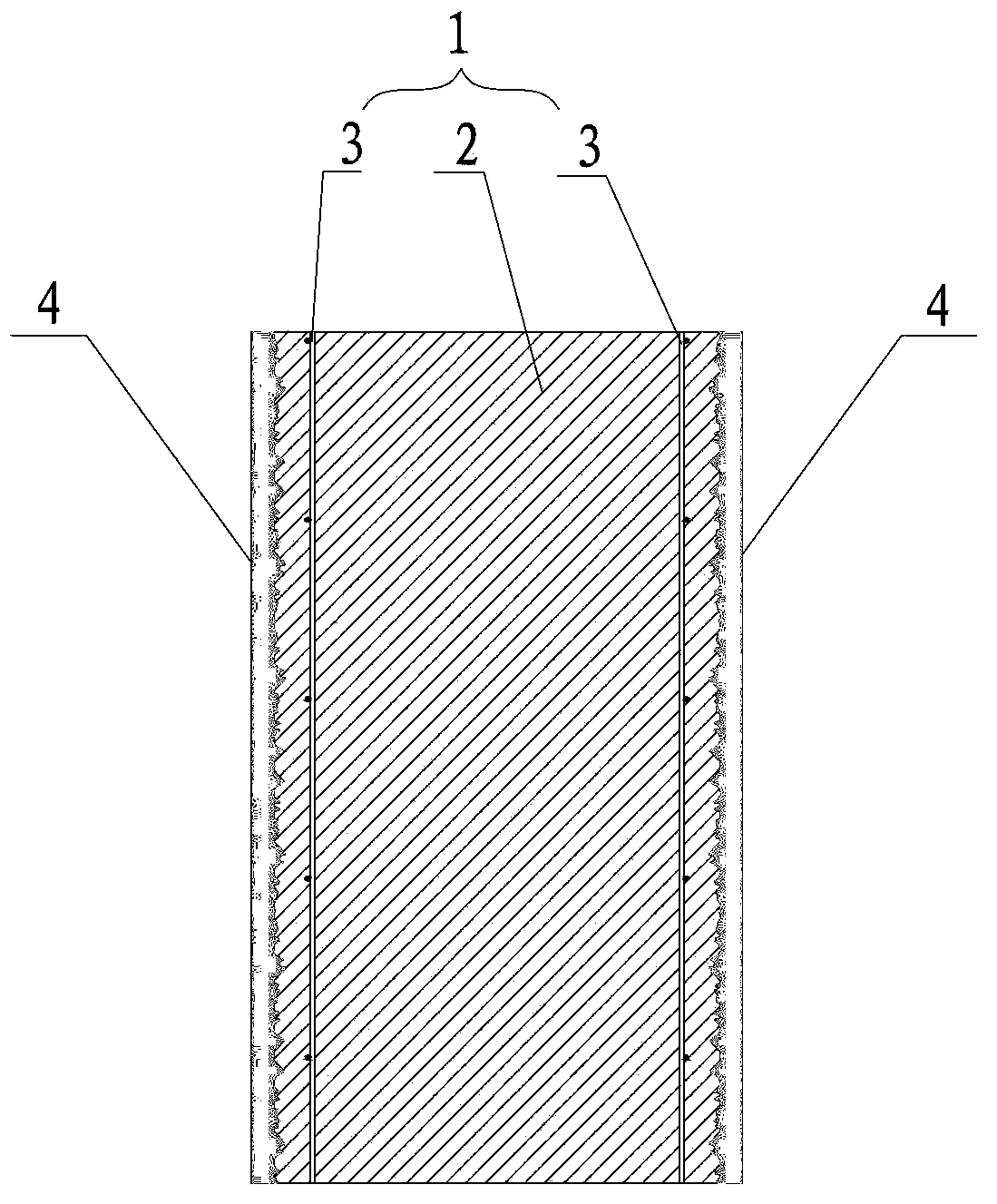 Composite foam glass self-heat-preservation veneer-free outer wall board