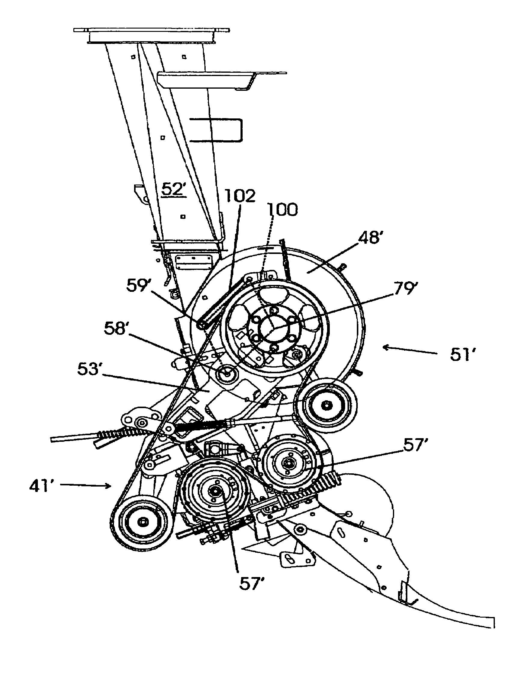 Accelerator and crop processor movement