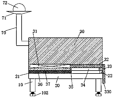 Improved medicinal material grinding table device