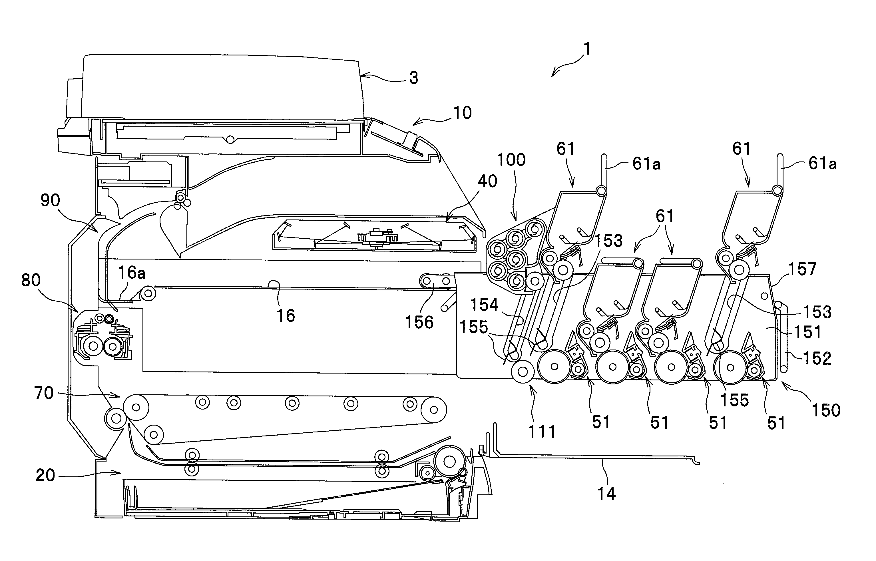 Image forming apparatus with a cleaning device