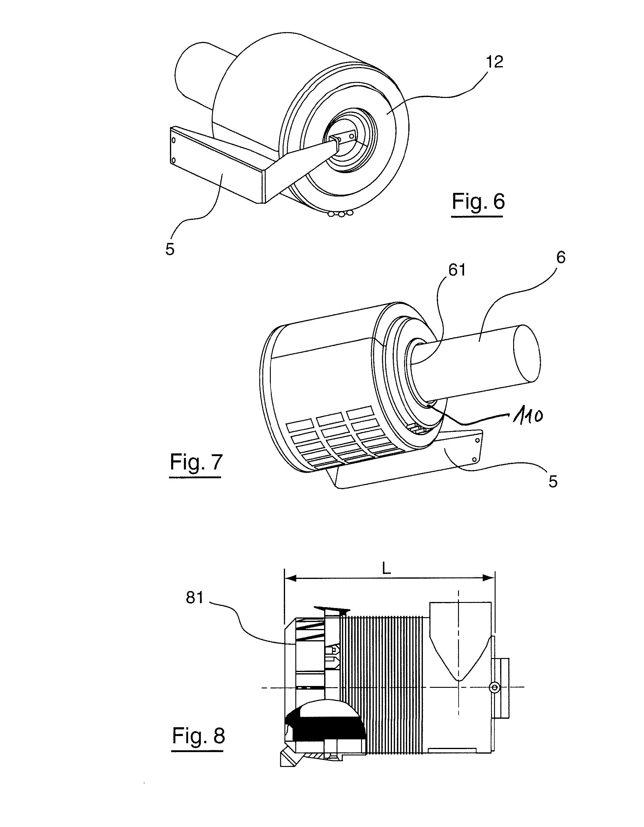 Protective device for an air filter, in particular of a generating set, comprising portions to assemble radially on the filter