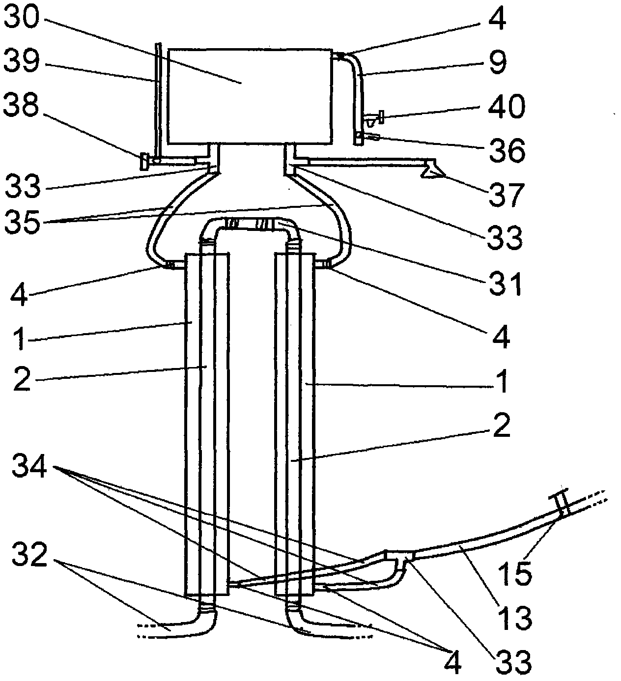 Dual-heat exchange structure and heat utilization product thereof