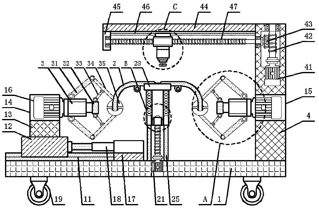 Welding equipment for intelligent pantograph carbon slide plates and welding method thereof