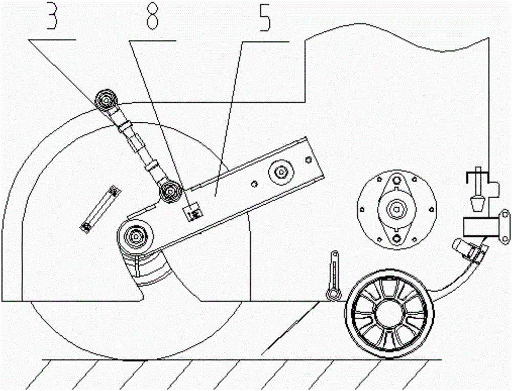 Main brush driving device for pure electric sweeping vehicle