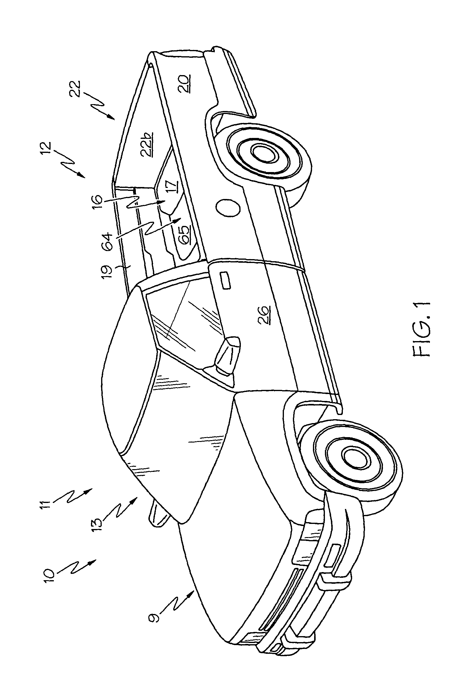 Cargo carrying system having multiple closure members