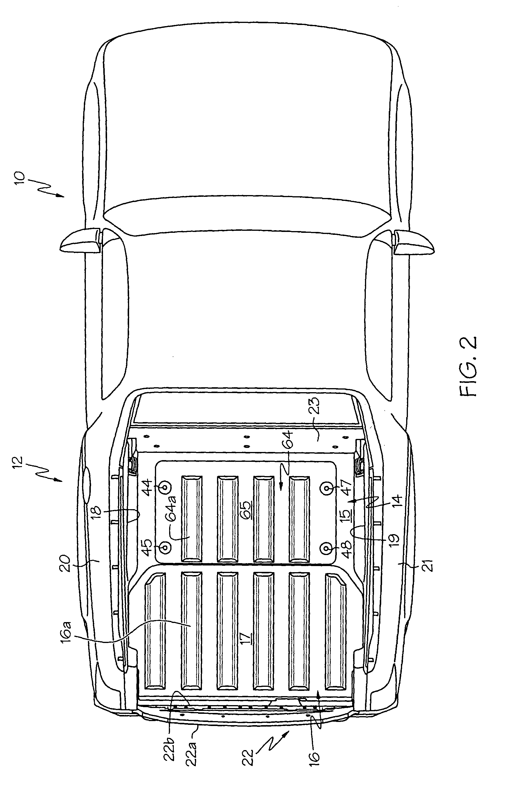 Cargo carrying system having multiple closure members