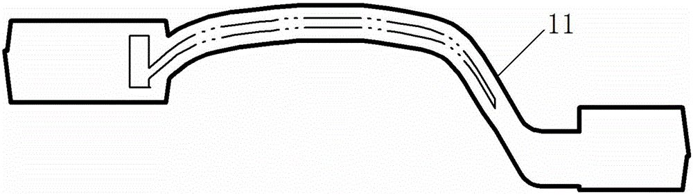 Method for designing blade body margin of over-bent blade forge piece