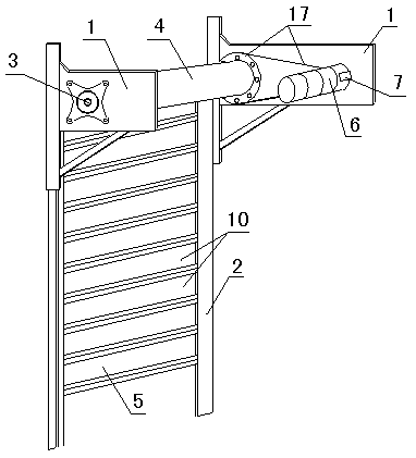 Energy-saving electric rolling shutter door capable of adjusting pre-torsion of torsional spring