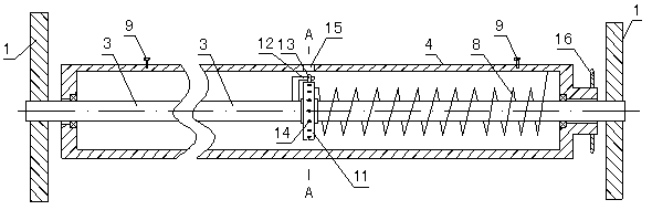 Energy-saving electric rolling shutter door capable of adjusting pre-torsion of torsional spring