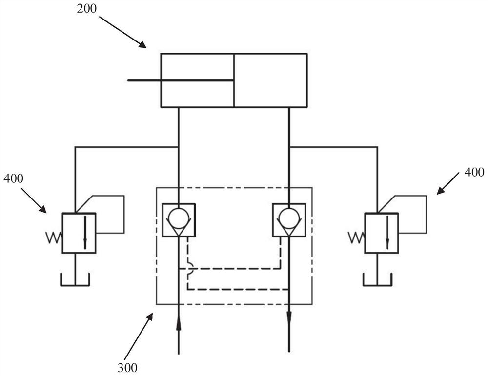 A hydraulic cylinder high pressure protection device