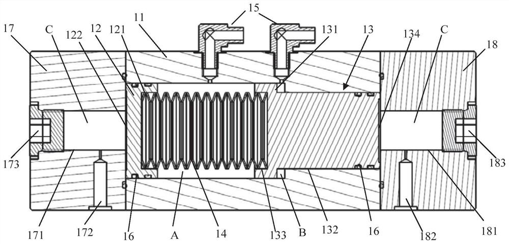 A hydraulic cylinder high pressure protection device