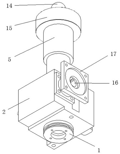 Self-centering double-output worm and gear structure for elevator