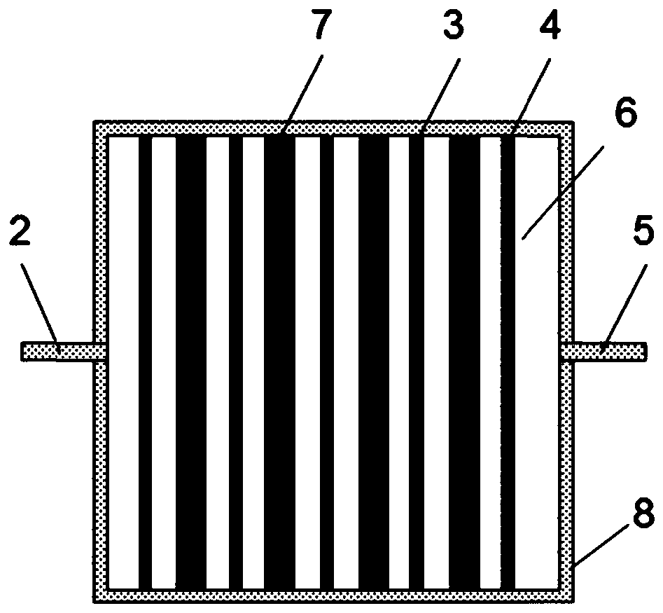 Large-gap uniform dielectric barrier discharge plasma surface treatment device under atmospheric pressure