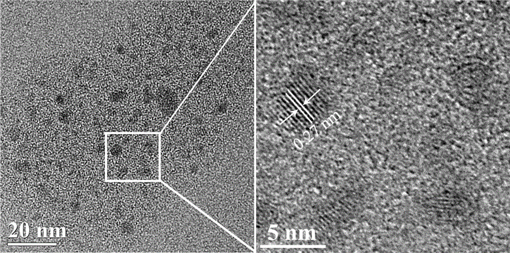 Preparation method for molybdenum disulfide quantum dot