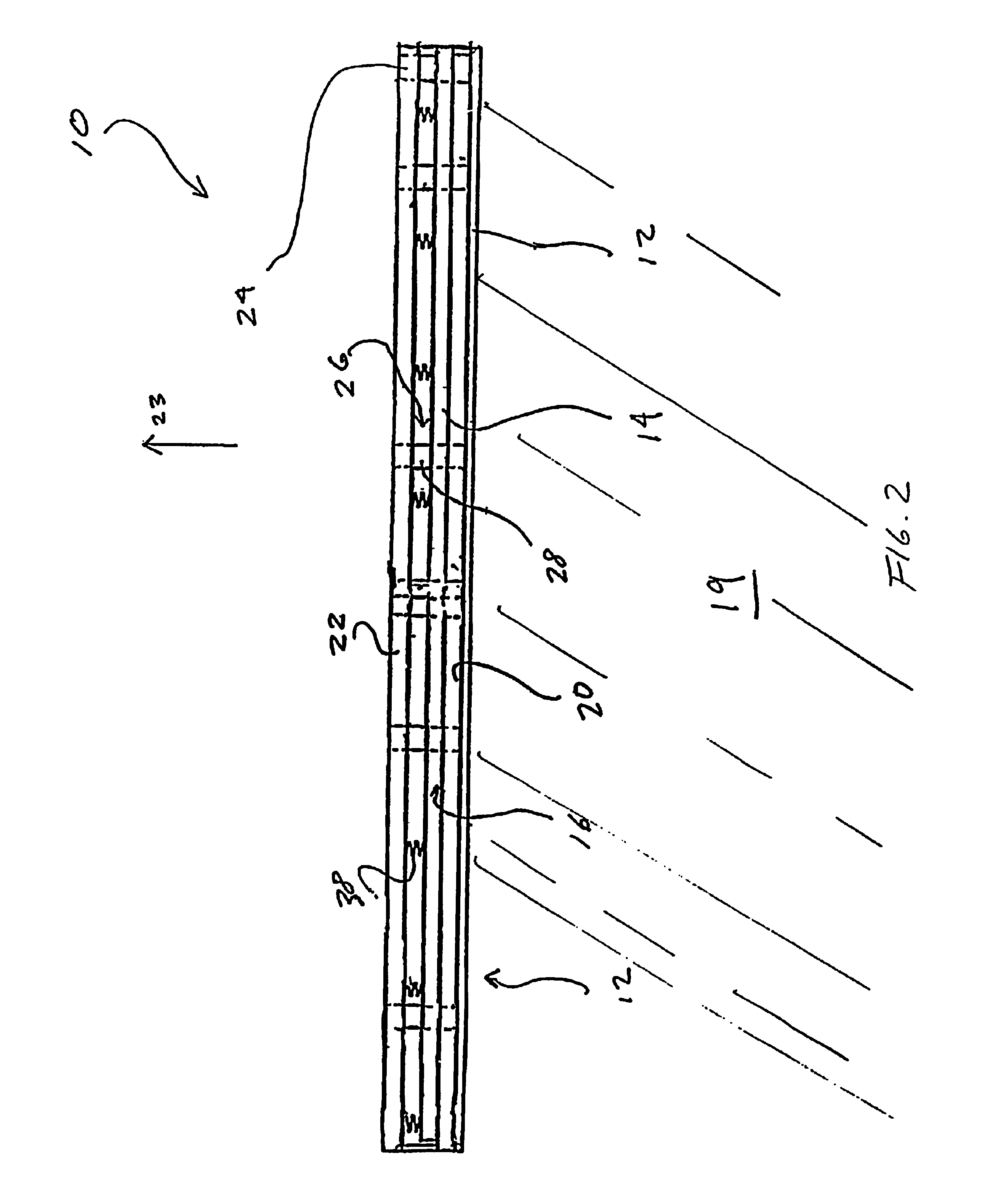 Flexible track for dasher board system