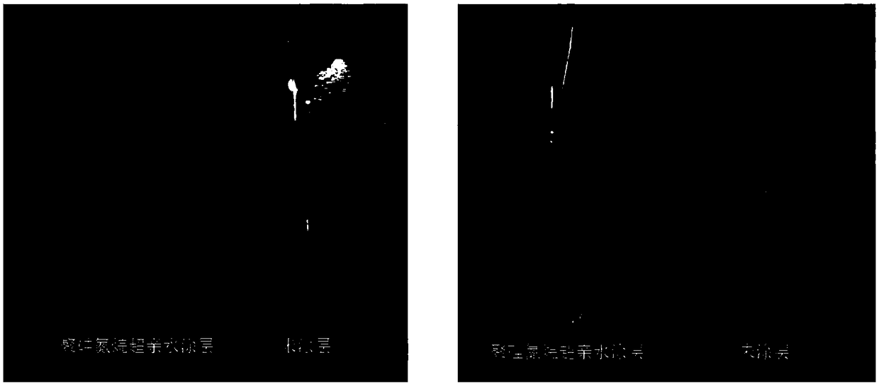 Long-acting super-hydrophilic polysilazane coating and preparation method thereof